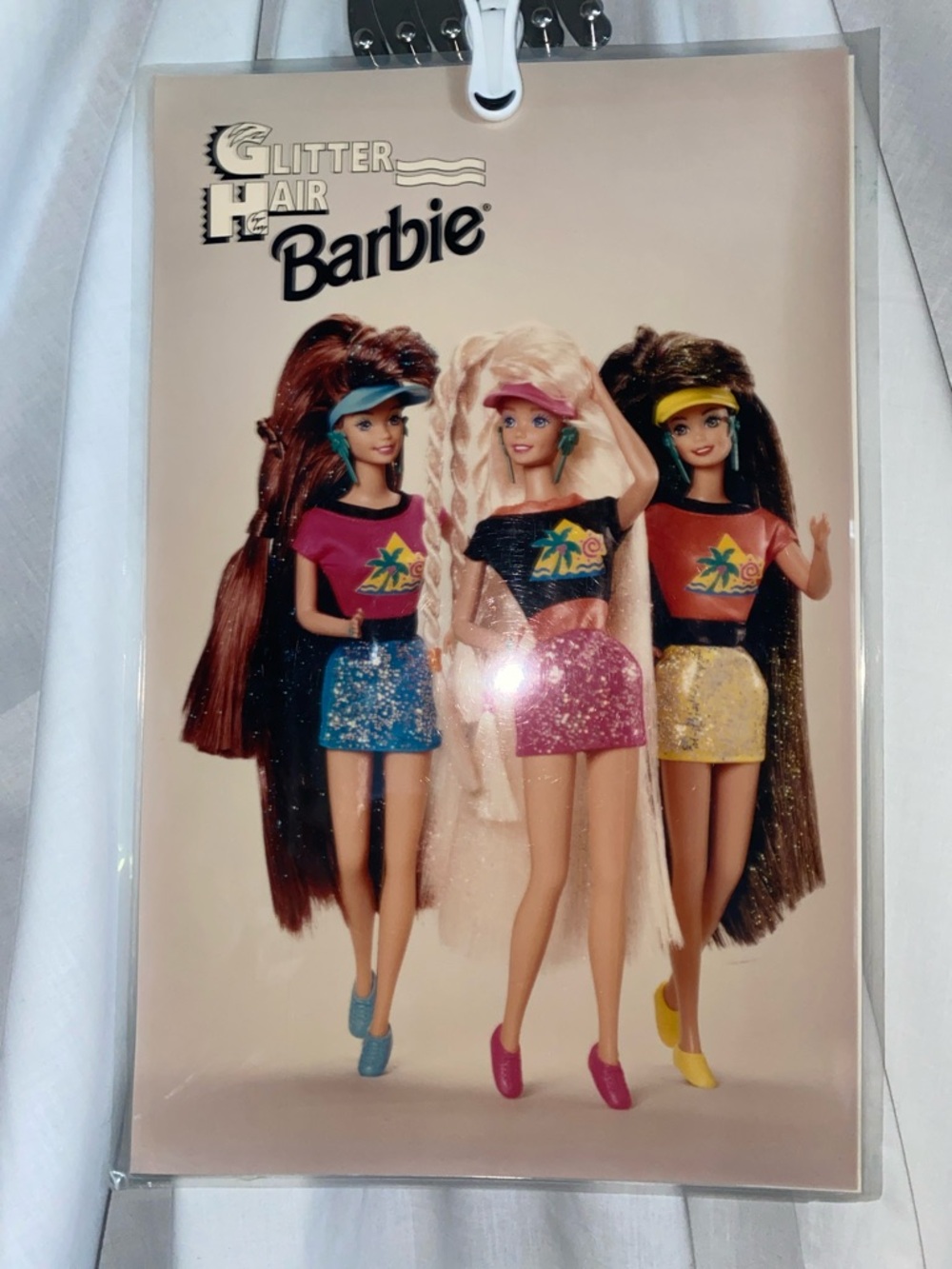 Vintage Glitter Hair Barbie poster